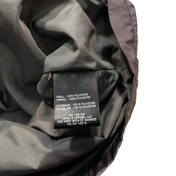 TECH by Tumi Brown Gray Full Zip Waterproof Packable Hidden Hood Jacket Mens XXL - Picture 14 of 16